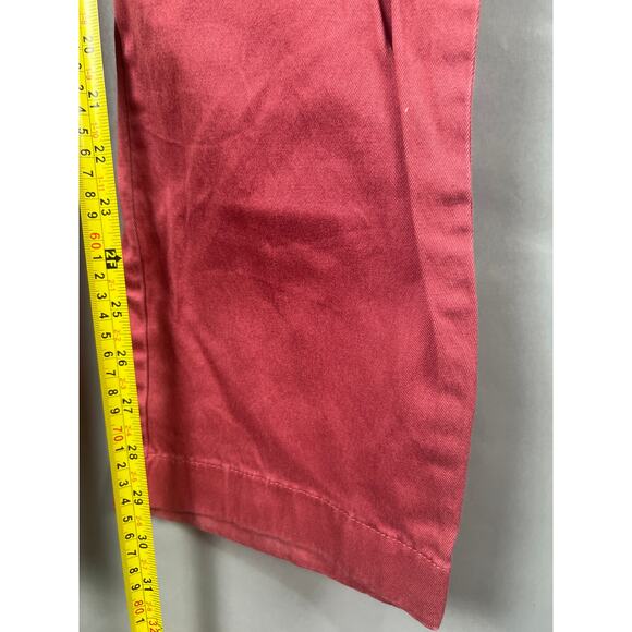 J. Crew Stretch Red Dress Pants 34 x 32 Cotton Chino - Picture 3 of 6